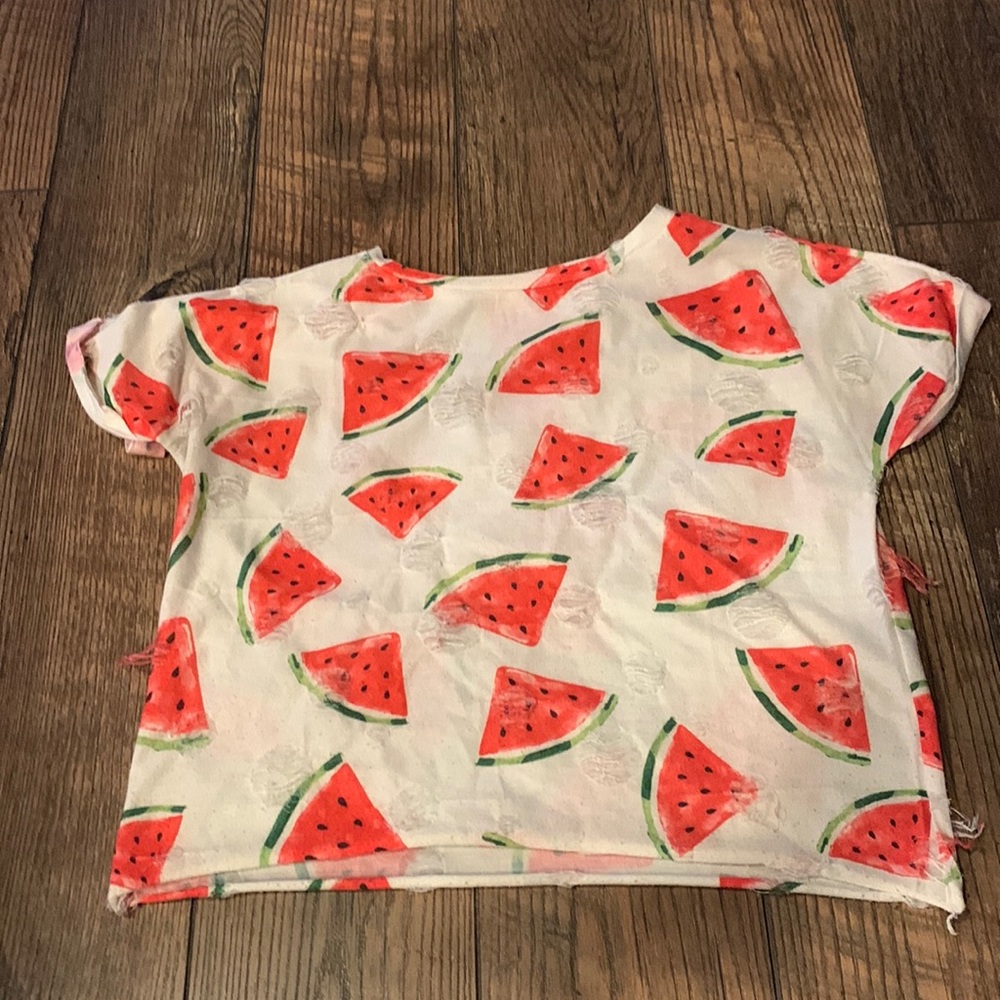 cropped watermelon shirt